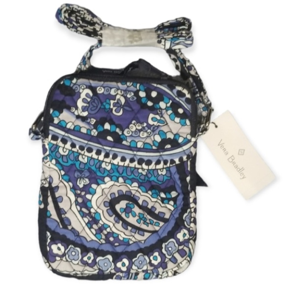 NWT Vera Bradley “Deep Night Paisley” Petite Travel Crossbody